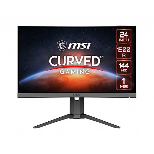 23.6 MSI OPTIX G24C6P 1920X1080 (FHD) VA 144HZ 1MS 16:9 FREESYNC PREMIUM 1500R CURVED GAMING MONITOR
