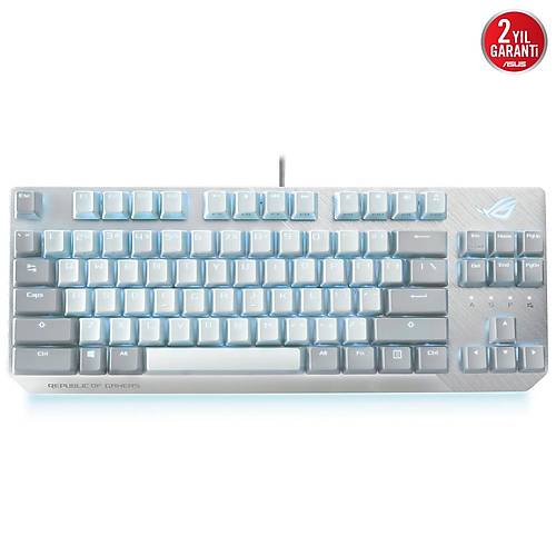 Asus ROG Strix Scope NX TKL Moonlight White RGB Mekanik Gaming Klavye ROG-STRIX-SCOPE-TKL-MOONLIGHT