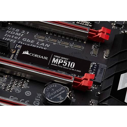 Corsair Cssd-F4000Gbmp510 Force Mp510 Series Gen3 M.2 Ssd 4Tb 3.480Mb/S Okuma Hizi / 2.000Mb/S Yazma Hizi