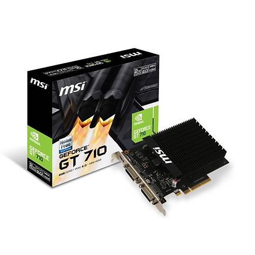 MSI VGA GT 710 2GD3H H2D GT710 2GB DDR3 64B DX12 PCIE 3.0 X16 (2XDVI 1XMHDMI)
