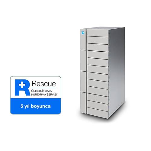 48TB LACIE STFJ48000400 12BIG 2X THUNDERBOLT3 + USB 3.1 RAID 0/1/5/6/10/50/60 HARC DSK, 5 YIL DATA KURTARMA SERVS