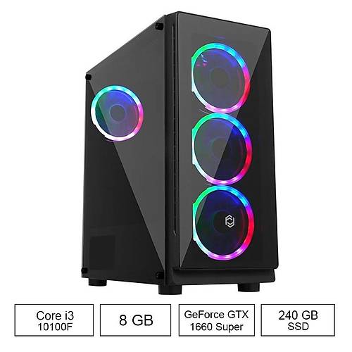 OXPC-3000 i3-10100F 8GB 240GB 6GB GTX1660 FDOS