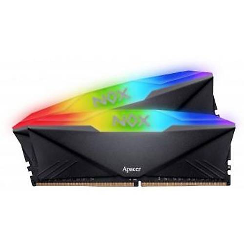 Apacer Nox RGB 16GB (2x8GB) 3200MHz CL16 DDR4 Gaming Ram (AH4U16G32C28YNBAA-2)