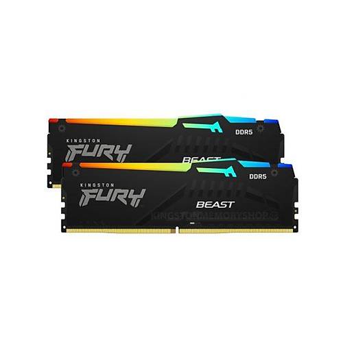 Kingston 16GB(2x8) Fury Beast RGB EXPO 5200mhz CL36 DDR5 Ram KF552C36BBEAK2-16