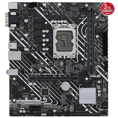 ASUS PRIME H610M-E D4 DDR4 3200(OC) VGA HDMI DP M.2 mATX 1700p