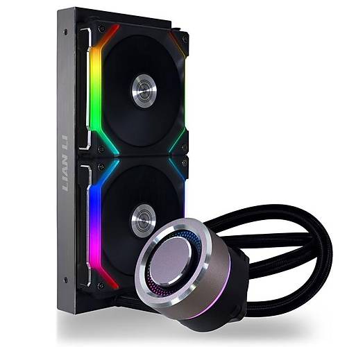 Lian Li Galahad AIO 240 UNI Fan SL Edition Black 240mm RGB Siyah lemci Sv Soutucu