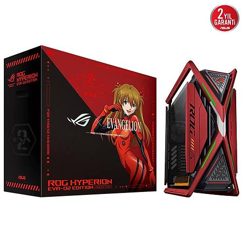 Asus Gr701 Rog Hyperion Eva Edition Fanli Alminyum - elik Alaimli Temperli Cam Usb 3.2 Eatx/Atx/Mini-Atx/Micro-Atx Oyuncu Kasasi