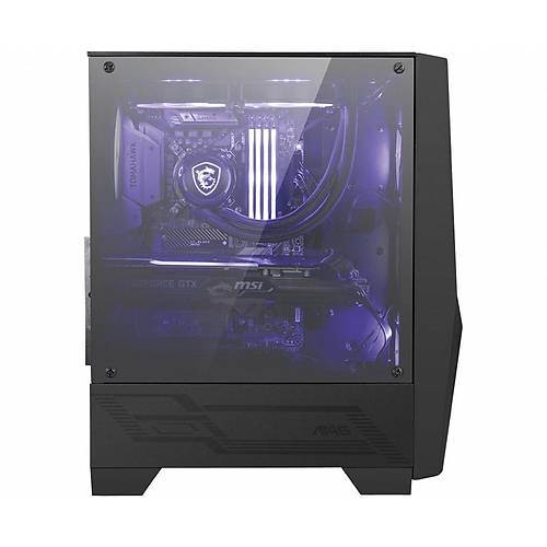 MSI MAG FORGE 100M TEMPERLI CAM 2X RGB FAN, 1X 120MM FAN ATX GAMING BILGISAYAR KASASI