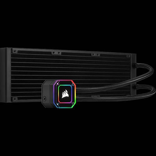 Corsair Cw-9060048-Ww cue H150 Elite Capellix 360 Mm Rgb Fanli Sivi slemci Sogutucu (ntel 1200 1150 1151 1155 1156 1366 2011 2066 / Amd Am4 Am