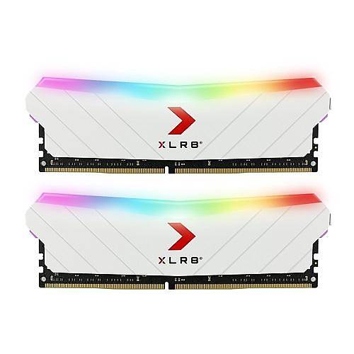 PNY XLR8 Gaming EPIC-X RGB White 16GB (2x8GB) 3200MHz CL16 DDR4 Gaming Ram (MD16GK2D4320016XWRGB)