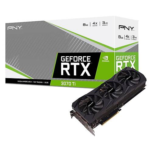 PNY RTX 3070 TI 8GB VERTO GDDR6X 256Bit Nvidia Ekran Kart (VCG3070T8TFBPB1)