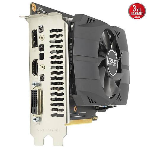 Asus Geforce Gtx 1650 Ph-Gtx1650-O4Gd6-P-Evo 4Gb Gddr6 64Bit Dvi Hdmi Dp Ekran Karti