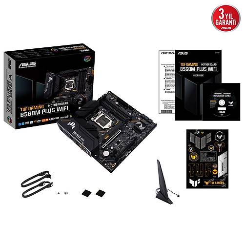 Asus TUF Gaming B560-PLUS Wifi 5000mhz OC RGB M.2 1200p ATX Anakart