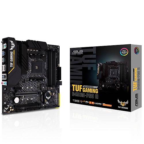 Asus TUF Gaming B450M-PRO II 4400mhz(OC) RGB M.2 AM4 mATX Anakart