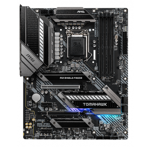 MSI MAG Z490 TOMAHAWK DDR4 4400MHz (OC) HDMI DP TYPE-C M.2 USB3.1 RGB ATX 1151p
