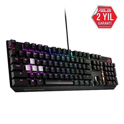 ASUS ROG STRIX SCOPE AURA SYNC RGB MEKANK OYUNCU KLAVYE TRKE TU DZLM NX RED SWITCH GEN CTRL TUU