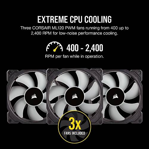 Corsair iCUE H150i RGB PRO XT Liquid 360mm Intel-AMD Uyumlu Sývý Soðutucu CW-9060045-WW