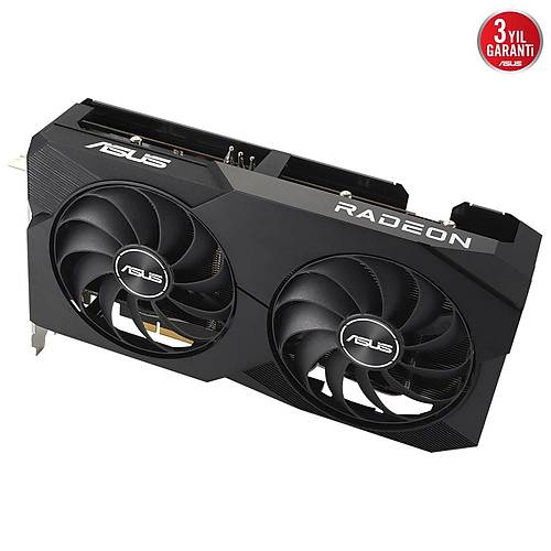 Asus Dual Radeon RX 6600 8GB GDDR6 V2 128Bit DX12 Amd Ekran Kart (DUAL-RX6600-8G-V2)