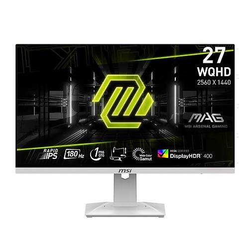 MSI 27 Mag 274Qrfw 2560X1440 (Wqhd) 16:9 Flat Rapd IPS 180Hz 1Ms Freesync Pvot Beyaz Gamng Monitr