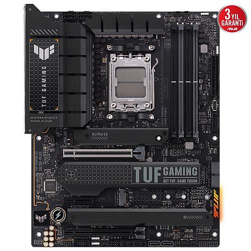 Asus Tuf Gaming X670E-Plus Amd X670E Am5 Ddr5 6400 Dp Hdmi 4X M2 Usb3.2 Aura Rgb 2.5Gbit Lan Atx 128GbA Kadar Ram Destei Pcie5.0 Asus 5X Protection ii
