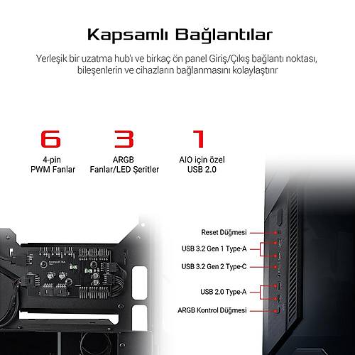 ASUS ROG Z11 3x120mm FANLI USB3.2 MINI TOWER OYUNCU KASASI