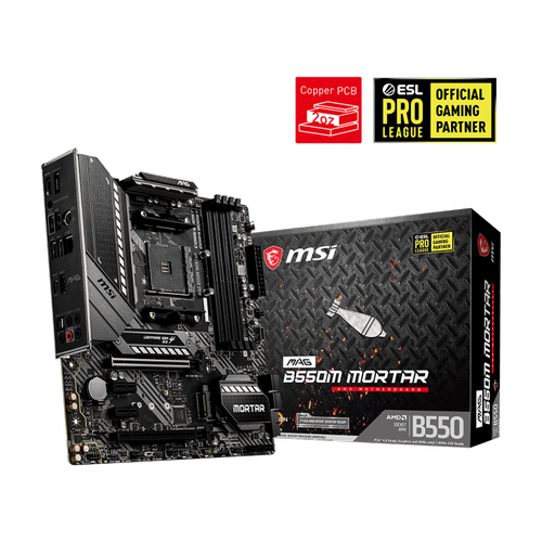 MSI MAG B550M MORTAR DDR4 4400(OC)Mhz MATX AM4