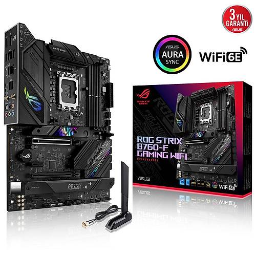 ASUS ROG STRIX B760-F GAMING WIFI DDR5 DP HDMI 3xM2 USB3.2 WiFi BT RGB LAN ATX 1700P 