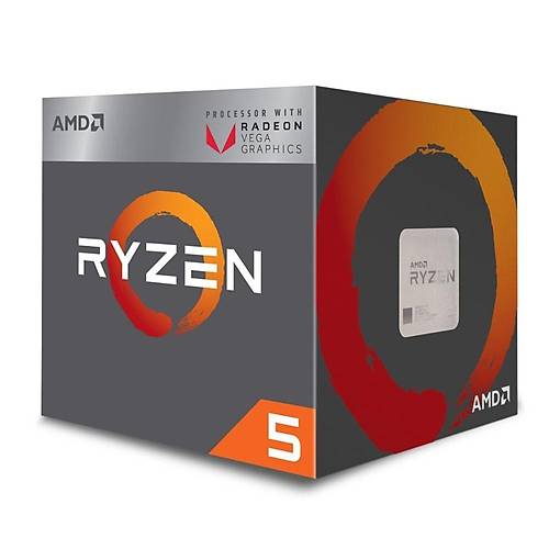 AMD RYZEN 5 2400G Soket AM4 3.6GHz 6MB 65W 4 Çekirdek Vega 11 GPU
