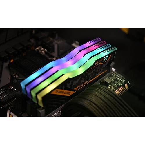 32 GB DDR4 3200M T-FORCE DELTA RGB TUF YELLOW 16x2