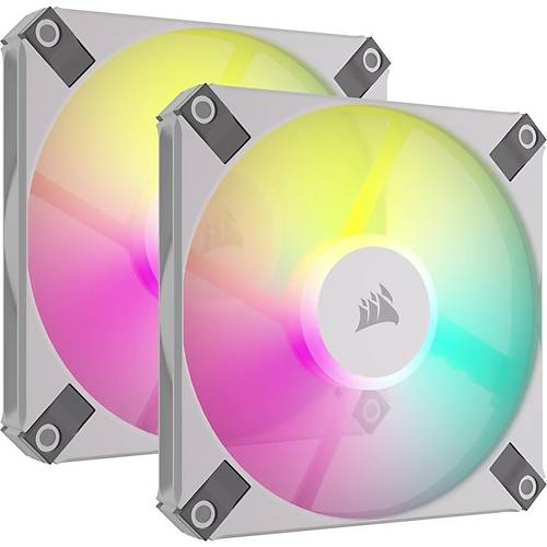 Corsair Af Serisi, cue Af120 Rgb Slim 120Mm Pwm Akikan Dinamik Rulmanli Fan - Beyaz kili Paket (Co-9050165-Ww)