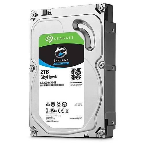 2TB SEAGATE SKYHAWK 64MB 7/24 ST2000VX008 (Seagate TR Disty Garantili)
