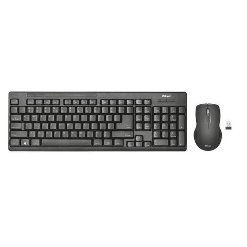 TRUST ZIVA KABLOSUZ KLAVYE MOUSE SET SYAH