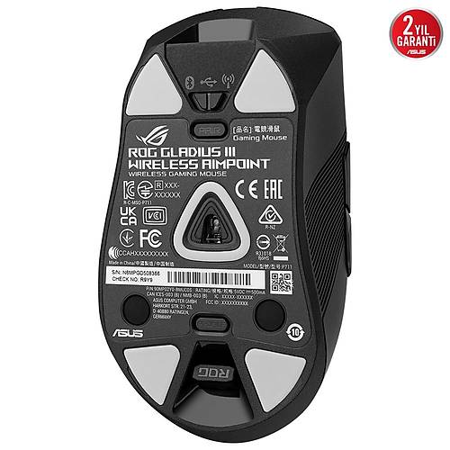 Asus Rog Gladius III RGB Black Wireless AimPoint 36.000 DPI Gaming Mouse p711 ROG-Gladius-III