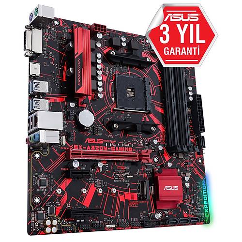 ASUS EX-A320M-GAMING DDR4 USB3.1 AURA RGB MATX AM4