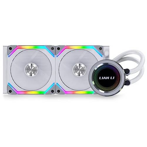 Lian Li Galahad AIO 240 UNI Fan SL Edition White 240mm RGB Beyaz lemci Sv Soutucu
