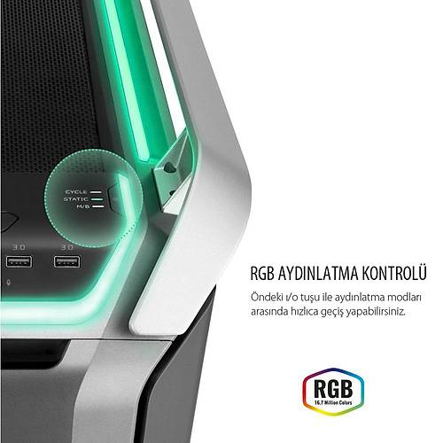 COOLER MASTER COSMOS RC-MCC-C700M-MG5N-S00 RGB TEMPERED KASA (POWERSIZ)