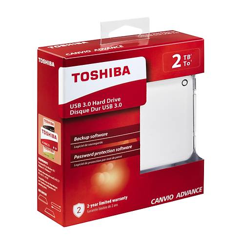 2TB CANVIO ADVANCE 2.5" USB3.0 TOSHIBA HDTC920EW3AA BEYAZ