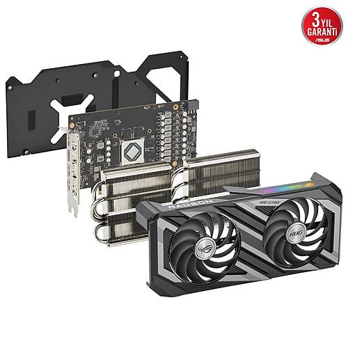 Asus Rog Strix RX 7600 OC Edition 8GB GDDR6 128Bit AMD Radeon Ekran Kart ROG-STRIX-RX7600-O8G-GAMING