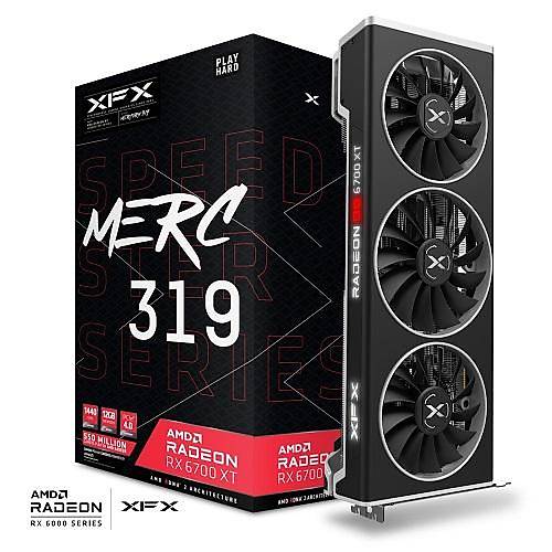 XFX Speedster MERC 319 AMD Radeon RX 6700 XT Black RX-67XTYTBDP 12GB GDDR6 192Bit DX12 Gaming Ekran Kartý
