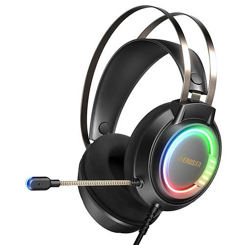 GAMDIAS EROS-E3 RGB Kablolu Gaming Mikrofonlu Kulaklýk 3,5mm (PC-PS4-XBOX-VR)