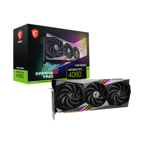 MSI GEFORCE RTX 4080 GAMING X TRIO 16G 16GB GDDR6X DP HDMI 256Bit