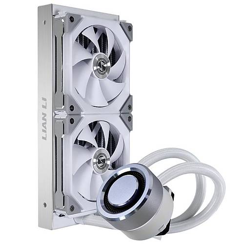 Lian Li Galahad AIO 240 UNI Fan SL Edition White 240mm RGB Beyaz lemci Sv Soutucu