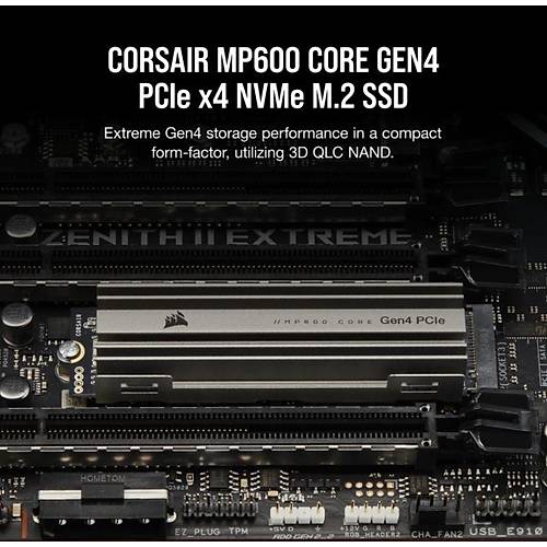 Corsair 4TB MP600 CORE NVMe 4950MB/s - 3950MB/s M.2 SSD (CSSD-F4000GBMP600COR)