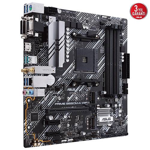 Asus Prime B550M-A WiFi II 4866mhz(OC) RGB M.2 AM4 mATX Anakart
