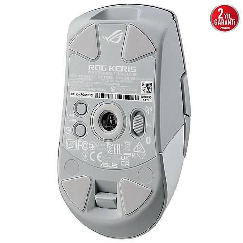 Asus Rog Keris Wireless Aimpoint White 36.000 Dpi Oyuncu Mouse ROG-KERIS-AIMPOINT-WHITE
