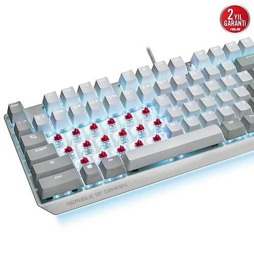 Asus ROG Strix Scope NX TKL Moonlight White RGB Mekanik Gaming Klavye ROG-STRIX-SCOPE-TKL-MOONLIGHT