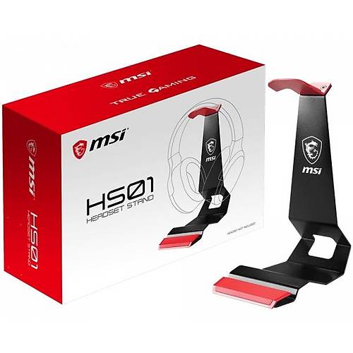 MSI GG HS01 HEADSET STAND SAGLAM METAL TASARIM KAYMAZ TABAN 0.66 KG 175 x 103 x 245 MM