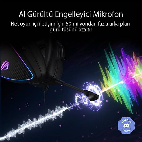 ASUS ROG DELTA S RGB 7.1 Surround Siyah Gaming Kulaklk