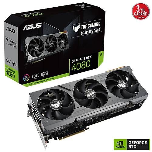 Asus TUF Gaming RTX 4080 OC Edition 16GB GDDR6X 256Bit DX12 Nvidia Ekran Kart TUF-RTX4080-O16G-GAMING