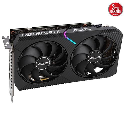 ASUS GeForce DUAL RTX 3060 Ti MIN OC 8GB GDDR6 256Bit DX12 Nvidia Ekran Kart (DUAL-RTX3060TI-O8G-MINI-V2)